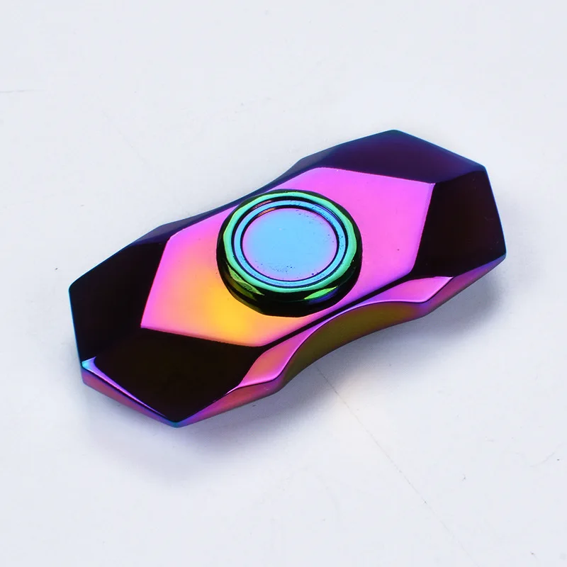 XC Diamond Спиннер-Спиннер красочные молотки Тигровая Пряжка огненное колесо Fingertip гироскоп для СДВГ антистресс EDC цинковый сплав игрушка ручной Спиннер - Цвет: XC Diamond