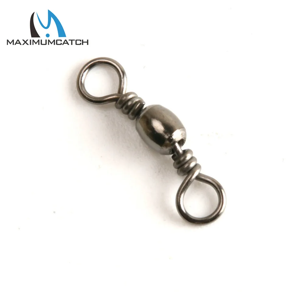 Maximumcatch 50 шт. 5 #8 # рыболовная баррель поворотный Соединитель твердые кольца 24 мм/20