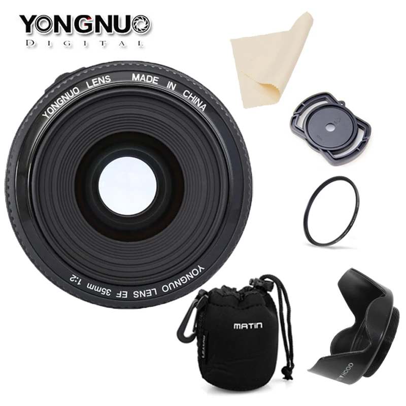 YONGNUO YN35mm F2.0 F2N широкоугольный AF/MF объектив с фиксированным фокусом для Nikon F