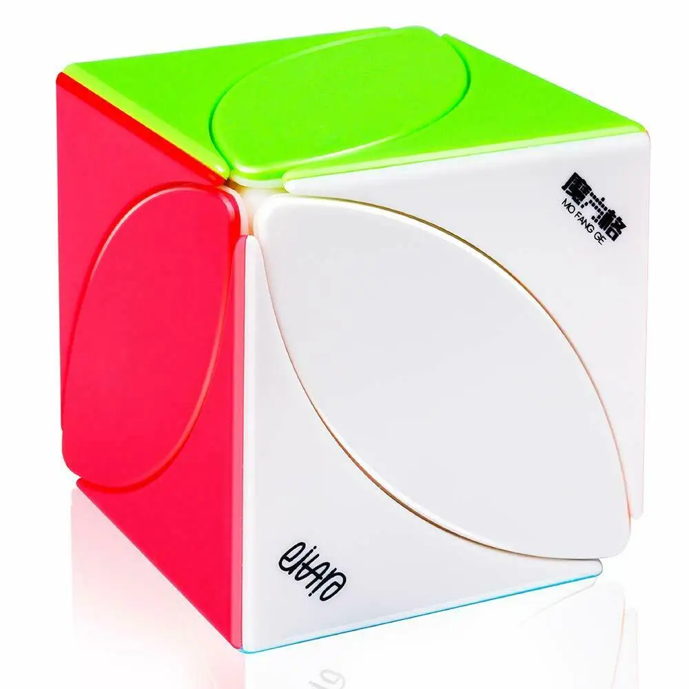 Qiyi MoFangGe Maple Magic Cube FengYe Stickerless Speed Skew Cube Twist Puzzle Ivy Leaf 56mm 1Pcs Safe ABS Ultra-Smooth Toy