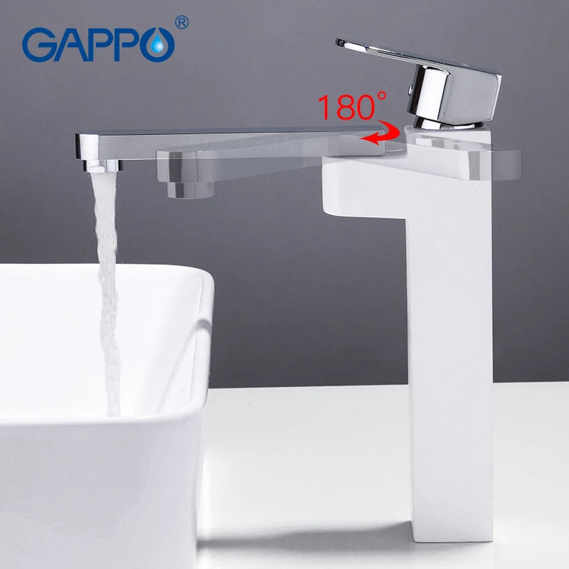 GAPPO смеситель для ванной комнаты водопад краны Высокий Ванная Раковина Смесители