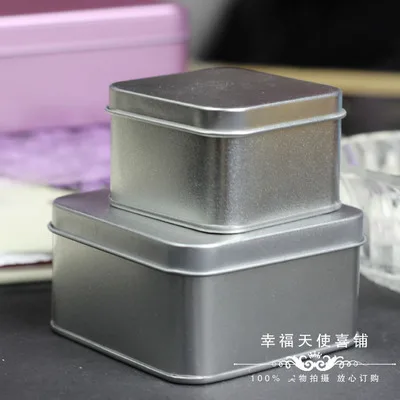 Silver 6 X Zakka серебро/золото жестяная коробка маленькая металлическая коробка для конфет Макияж ювелирные изделия коробка для хранения косметики - Цвет: Silver