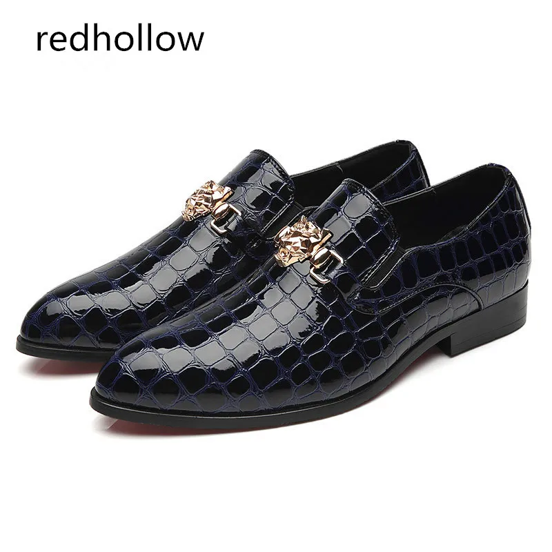 Fashion Men Pu Leather Shoes Pointed Toe Slip on Loafers Flat Comfort Casual Spring and Autumn | Обувь