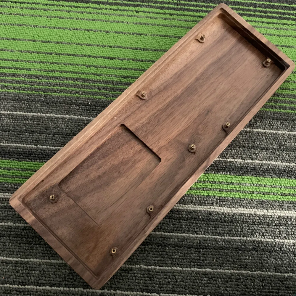 GK61(того же бренда GK64) механическая клавиатура DIY Kit Горячая замена независимый драйвер Tyce-c интерфейс GH60 RGB - Цвет: GK61 Walnut wood