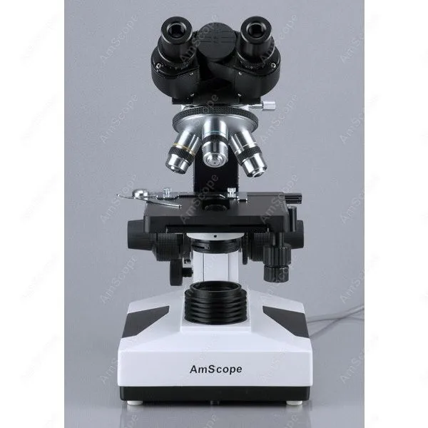 Бинокулярный блочный микроскоп темного поля AmScope поставляет 40x 1600x бинокулярный