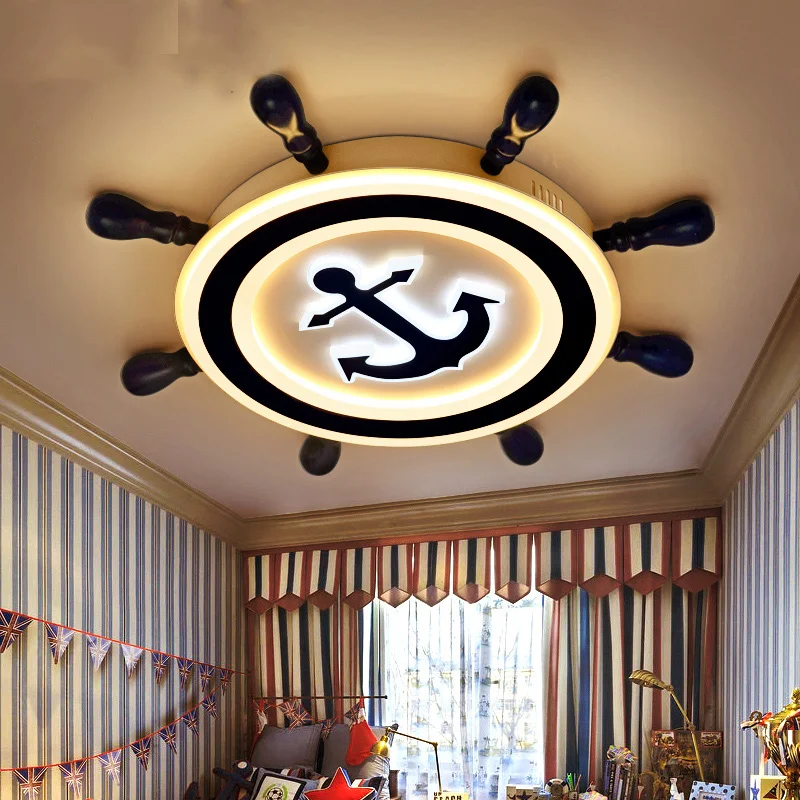 Современные деревянные светодиодные лампы в средиземноморском стиле потолочный