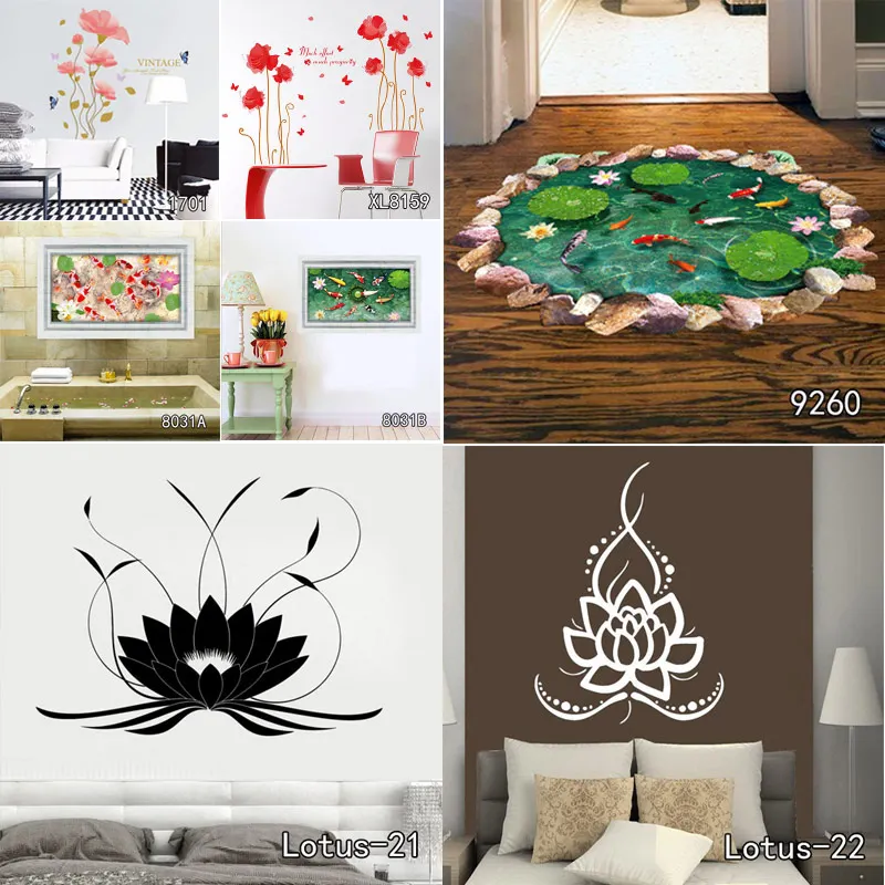 Индийские намастные слова религия наклейка на стену виниловый Лотос Йога Будда