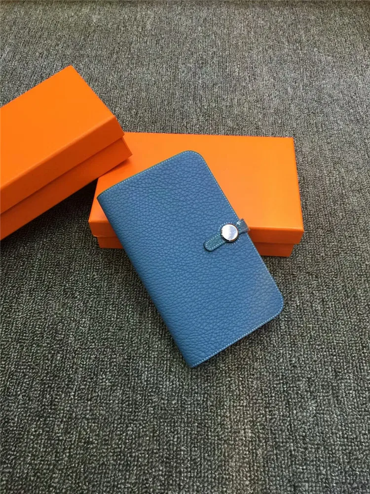 Blue Того кожаный паспорт кошелек женские кошельки дизайнерский кошелек - Цвет: Blue