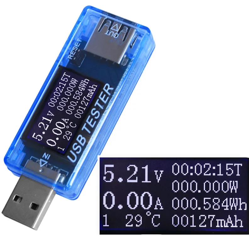 Dhl/fedex 50 шт./лот цифровой 4 в 30 USB тестер емкости зарядного устройства тока Doctor qc2.0/3 0