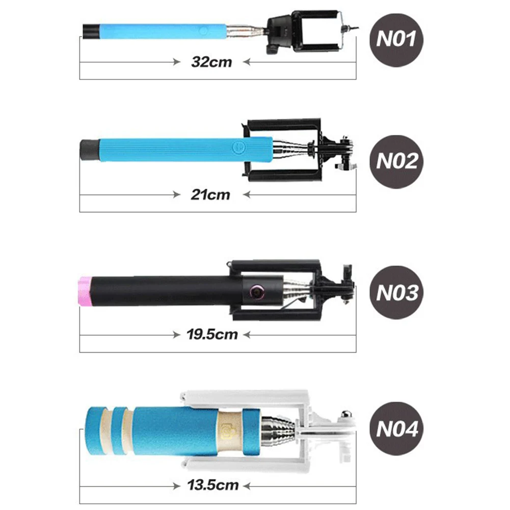 5 цветов Мини Ручной Роскошный селфи палка монопод для Android IOS смартфонов