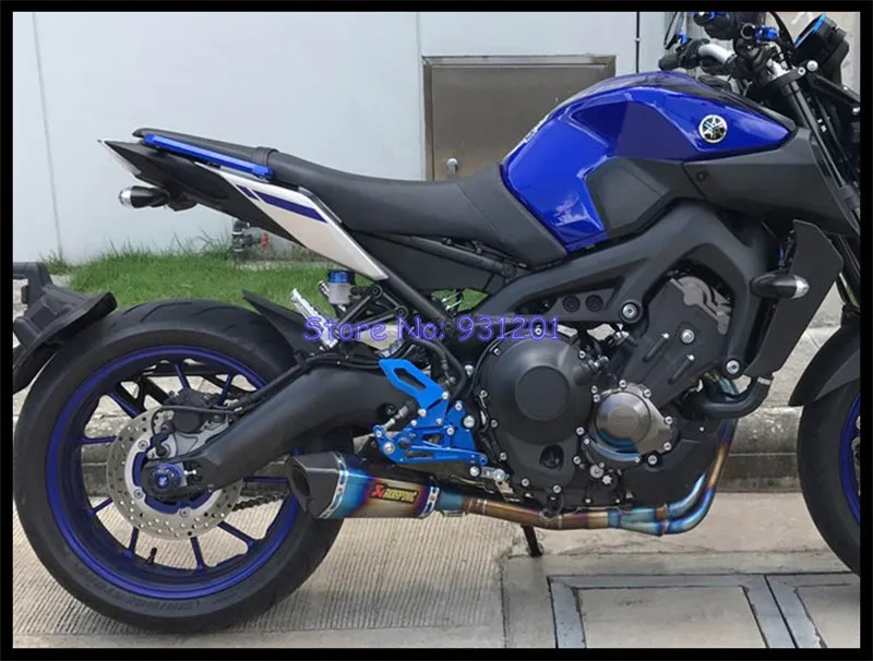 Выхлопная система мотоцикла для Yamaha MT 09 MT09 FZ 09 FZ09 XSR900 передние трубы заголовки с Akrapovic выхлопной глушитель Moto