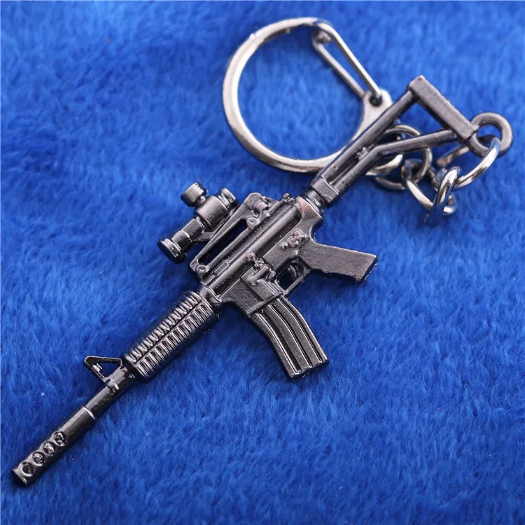 Games Csgo AK Gun Weapon KeyChains Alloy Metal Friendship Keyring Anime Key Holders For Best Friends Chaveiros Llaveros Men | Украшения и