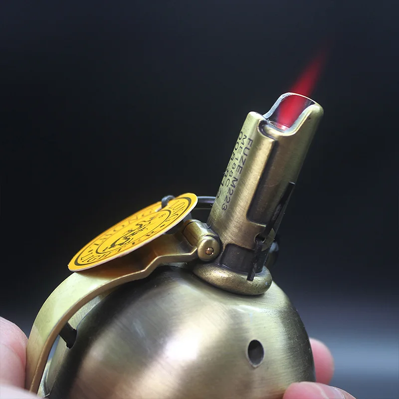 Мини надувная зажигалка и пепельница латунная Зажигалка портативная ручная