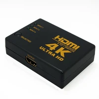 new black mini 3 port hdmi switch 3x1 hdmi switcher 3 input 1 output splitter hdmi port for hdtv 1080p video