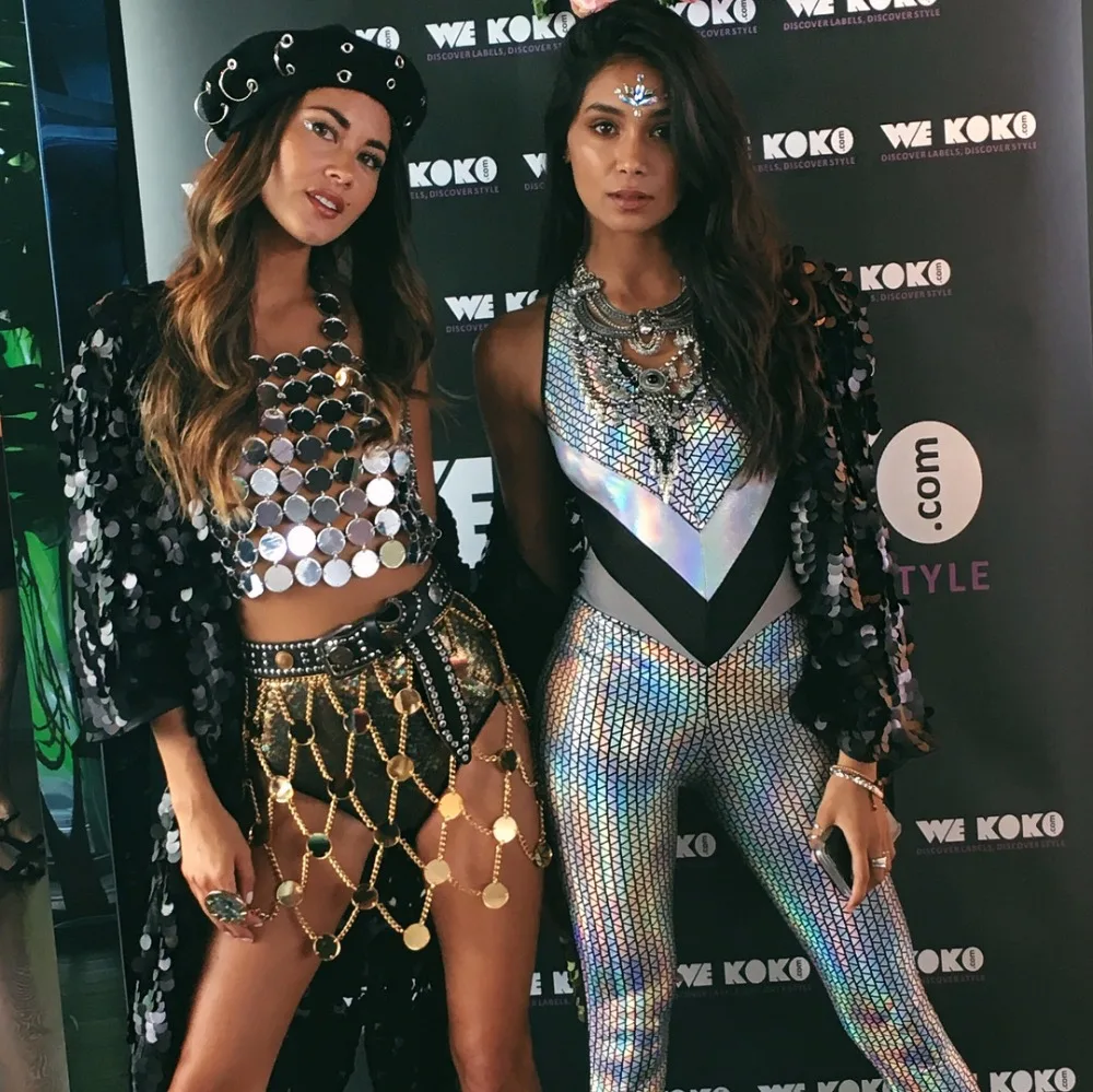 Новинка Роскошная пикантная обувь для женщин Цвет золотистый серебристый