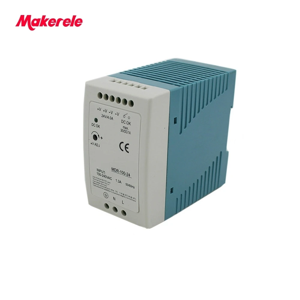 AC DC 100 Вт режима коммутации Питание 110 В/220 В до 5 12 24 48 din рейку драйвер для
