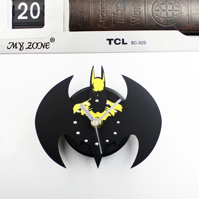 Творческий Бэтмен холодильник часы моды магнитный Будильник Оставьте сообщение