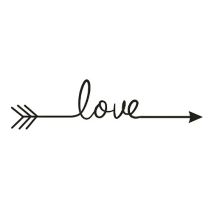 Новые квалифицированные настенные наклейки Love наклейка Стрела виниловые резные