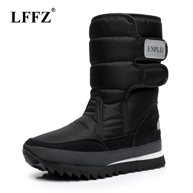 

Lzzf/зимние женские сапоги; зимние сапоги из коровьей замши; теплые женские сапоги на резиновой подошве в русском стиле; Zapatos Mujer; большие разме...