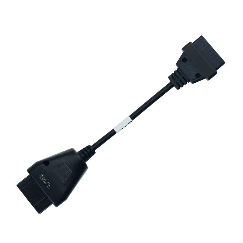 Газ 12Pin к OBD2 OBD 2 II 16Pin мужчин и женщин грузовик диагностический кабель может