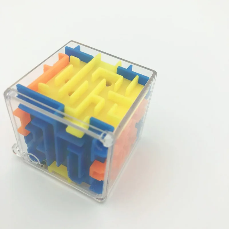 3D куб головоломка Лабиринт стальной шар игра игрушки Чехол Коробка забавная игра для мозгов игрушки для детей умное улучшение рук на руку/баланс Abilit