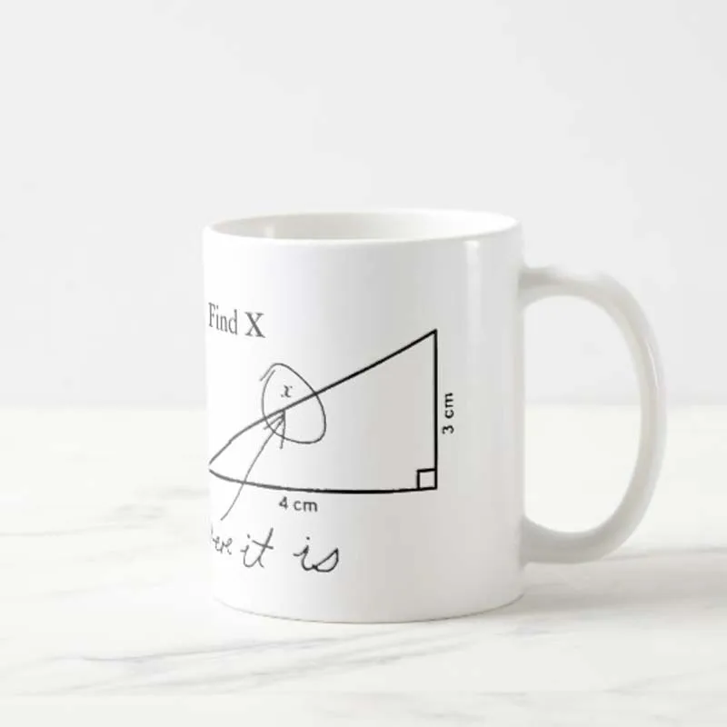 Find funny Math тестовая кофейная кружка чайная чашка сладкие забавные кружки чашки для