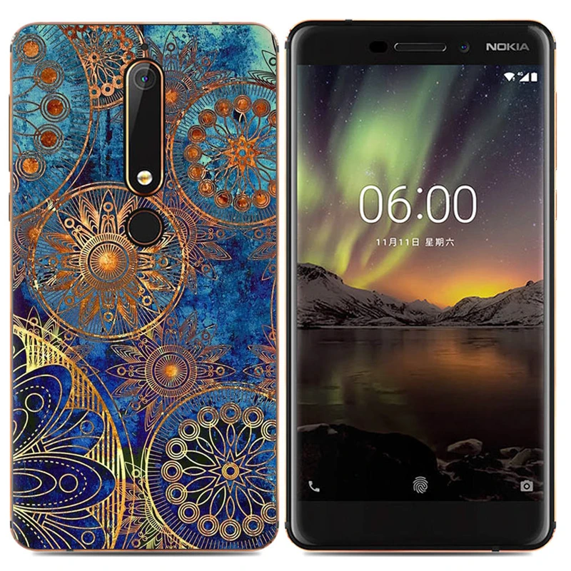 Phone Case For Nokia 6 (2018) 5.5-inch/Nokia 1/ 7 Plus Fashion Design Art Painted TPU Soft Silicone Shell Cover |