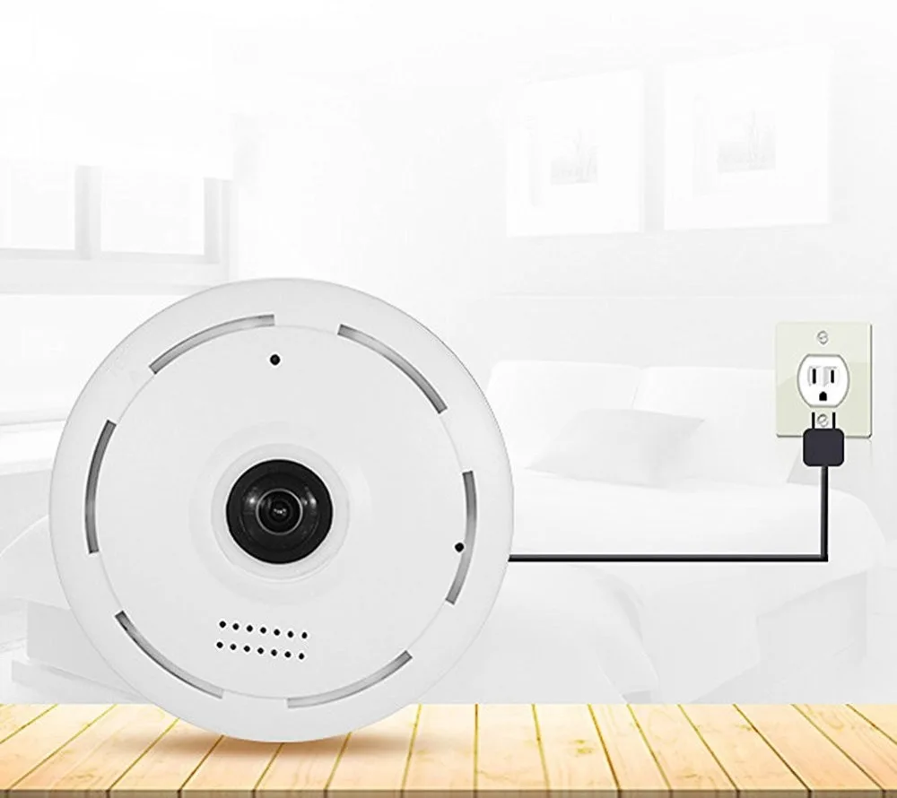 Yobang Беспроводная ip камера безопасности с панорамным видом на 360 градусов WiFi