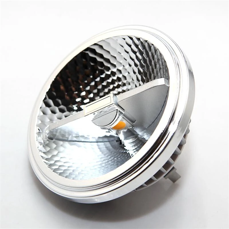 10 шт. AR111 QR111 ES111 GU10 Светодиодная лампа Вт 12 15 DC12V прожектор cob свет Ampoule G53 теплый