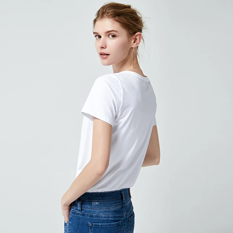 YOYOCATHY White Short Sleeved T-shirt Women 100% Cotton Loose Bottom Coat Kitten Embroidery With Mercerized Chemise Femme | Женская