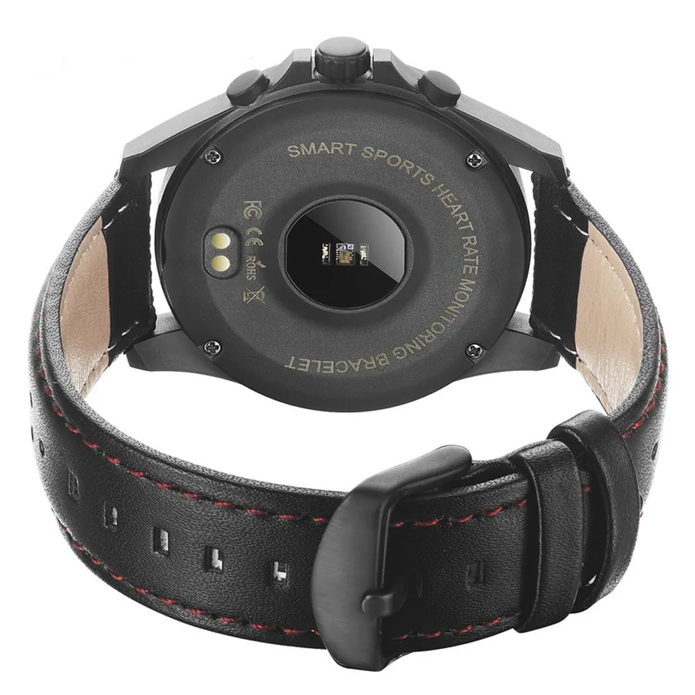 Водонепроницаемый умный Браслет Деятельность Фитнес трекер CK23 кожаный