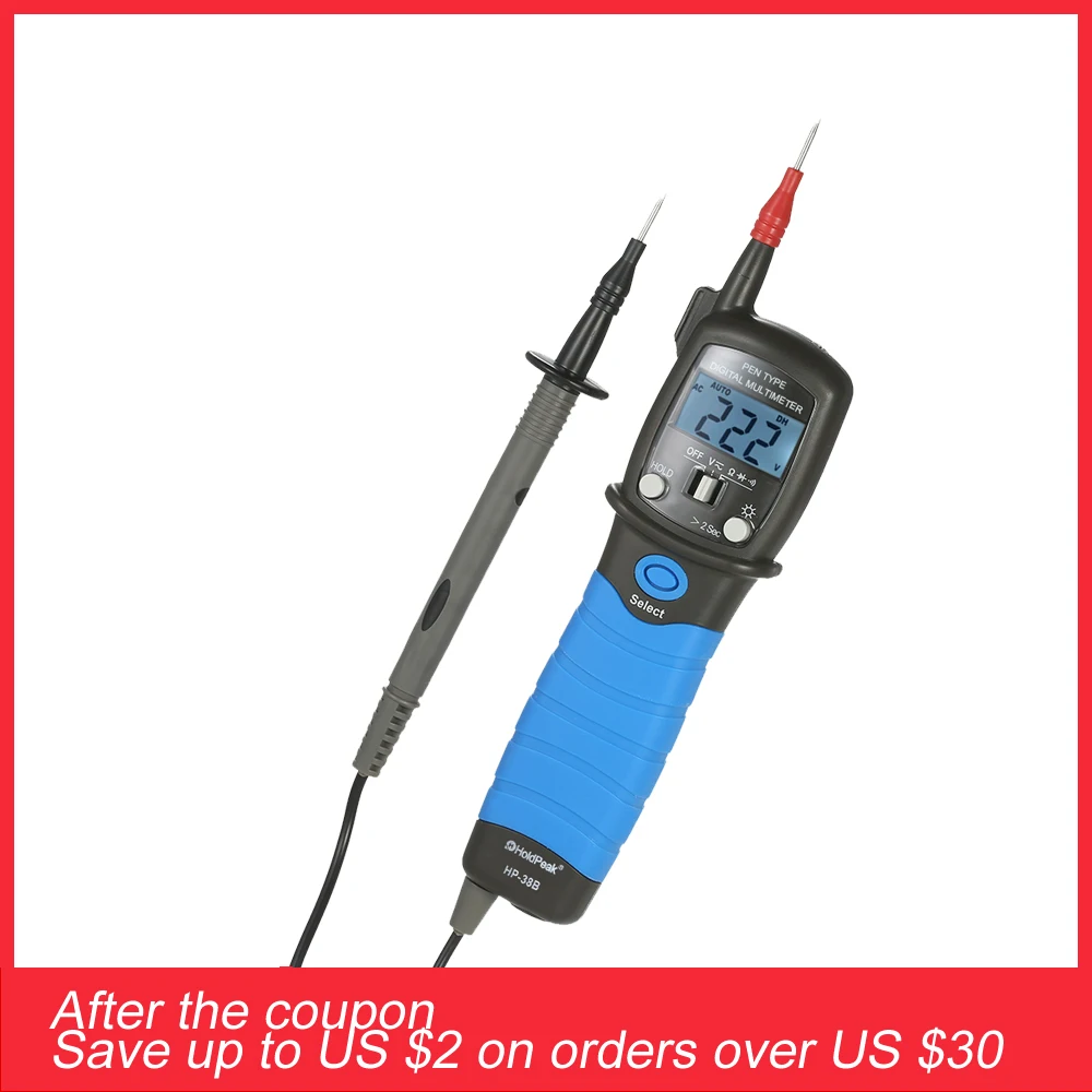 Цифровой мультиметр с ЖК дисплеем и подсветкой Постоянный/переменный ток|digital