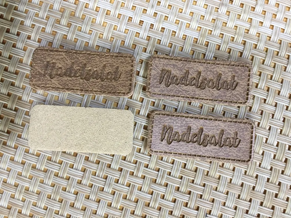 Индивидуальные этикетки нашивки для одежды этикетка из искусственной кожи