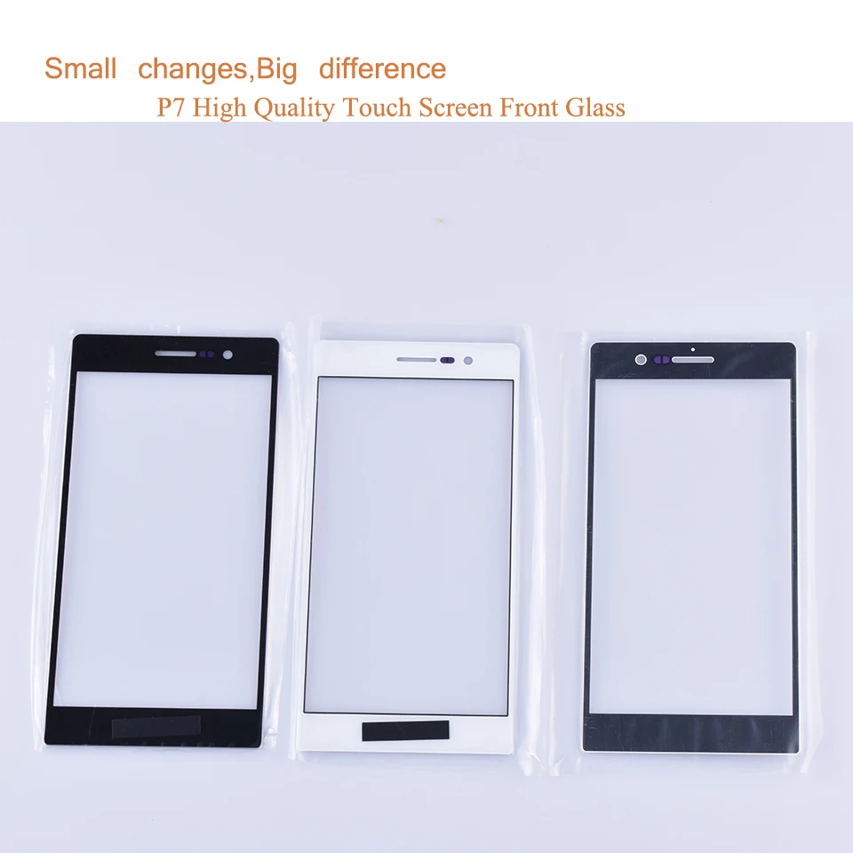 Передняя панель P6 P7 для Huawei Ascend стеклянная сенсорный экран линза Замена внешнее