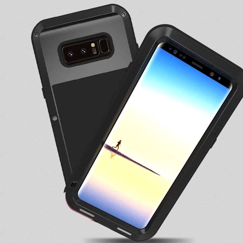 Note 8 Case Original LOVE MEI Life Armored Aluminium Metal Shockproof Phone for SAMSUNG Galaxy Note8 Full protection Covers | Мобильные