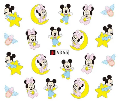 Nail sticker art decoration mickey mouse star slider adhesive Water Transfer decals manicure lacquer accessoires polish foil | Красота и