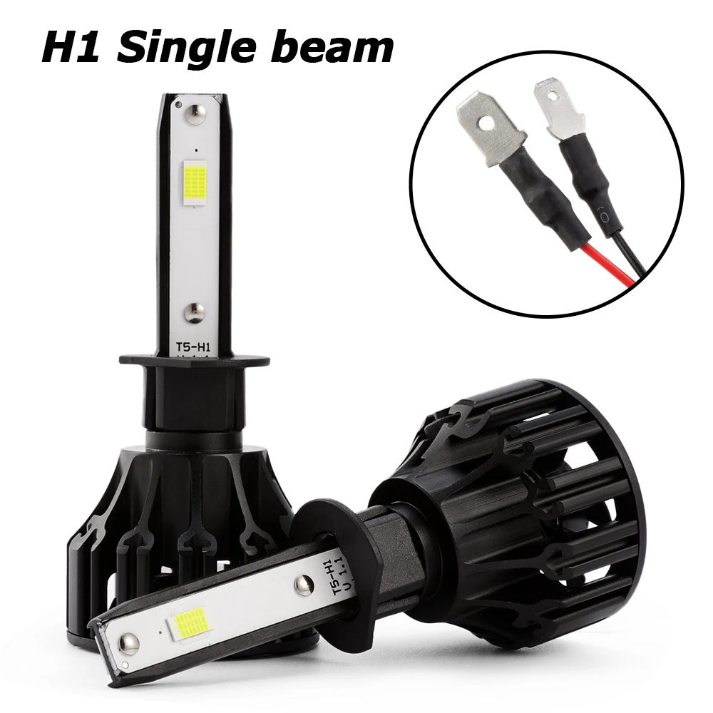 Oslamp T5 H1 H3 H4 H7 H11 COB Светодиодный фонарь 8000лм 72 Вт 6500 к автомобильная передняя лампа окунутый Дальний свет лампы все-в-одном 9005 9006 9007