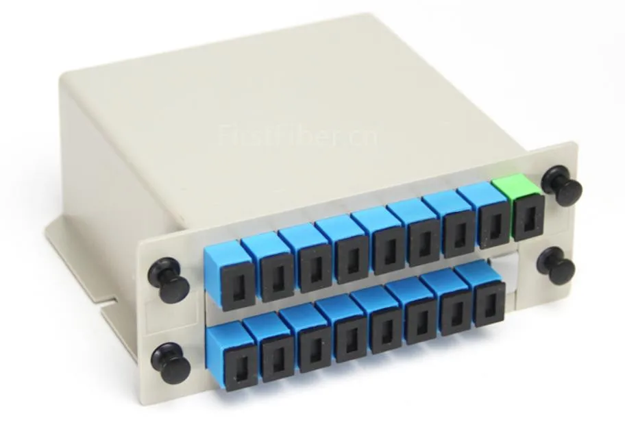1x16 SC/UPC разветвитель оптоволокна распределитель кассеты вставочный Тип ABS PLC FTTH 1X16
