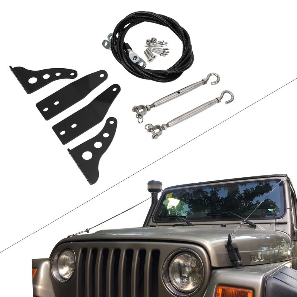 WISENGEAR для Jeep Wrangler TJ 1997 2006 Limb подъемный комплект военный Auminum веревка и аппаратная