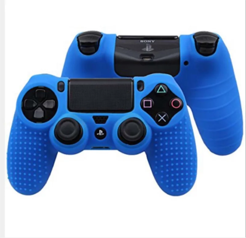 Anti-slip Silicone Cover Skin Case for Sony PlayStation Dualshock 4 PS4 DS4 Pro Slim Controller &amp Stick Grip / 100pcs | Электроника
