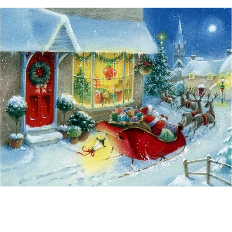 5D поделки алмазов картина Санта Клаус Вышивка полный квадратный алмаз вышивки