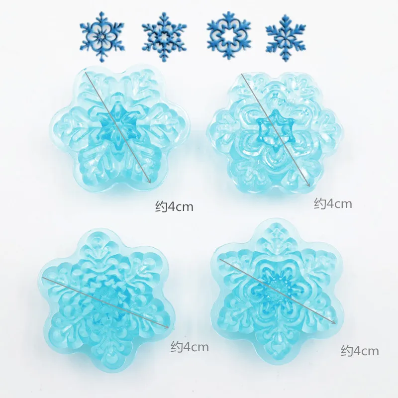 

4cm Snowflake Stamp Embossing Soft Pottery Ceramic Texture Clay Tools Klei Polymorph Plastilina Polymer Clay Tools