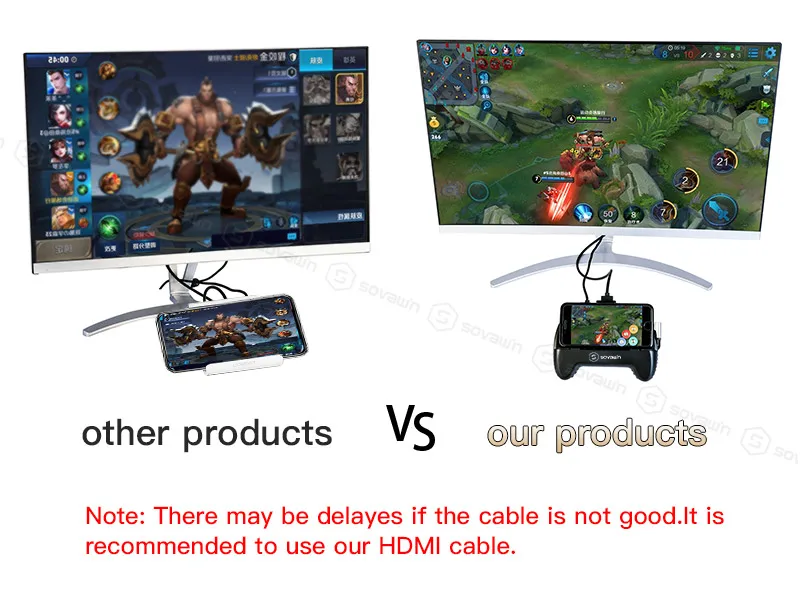 PUPG мобильный игровой контроллер триггер HDMI дисплей телефон к телевизору проектор геймпад джойстик контроллер l1r1 подключи и играй для iphone