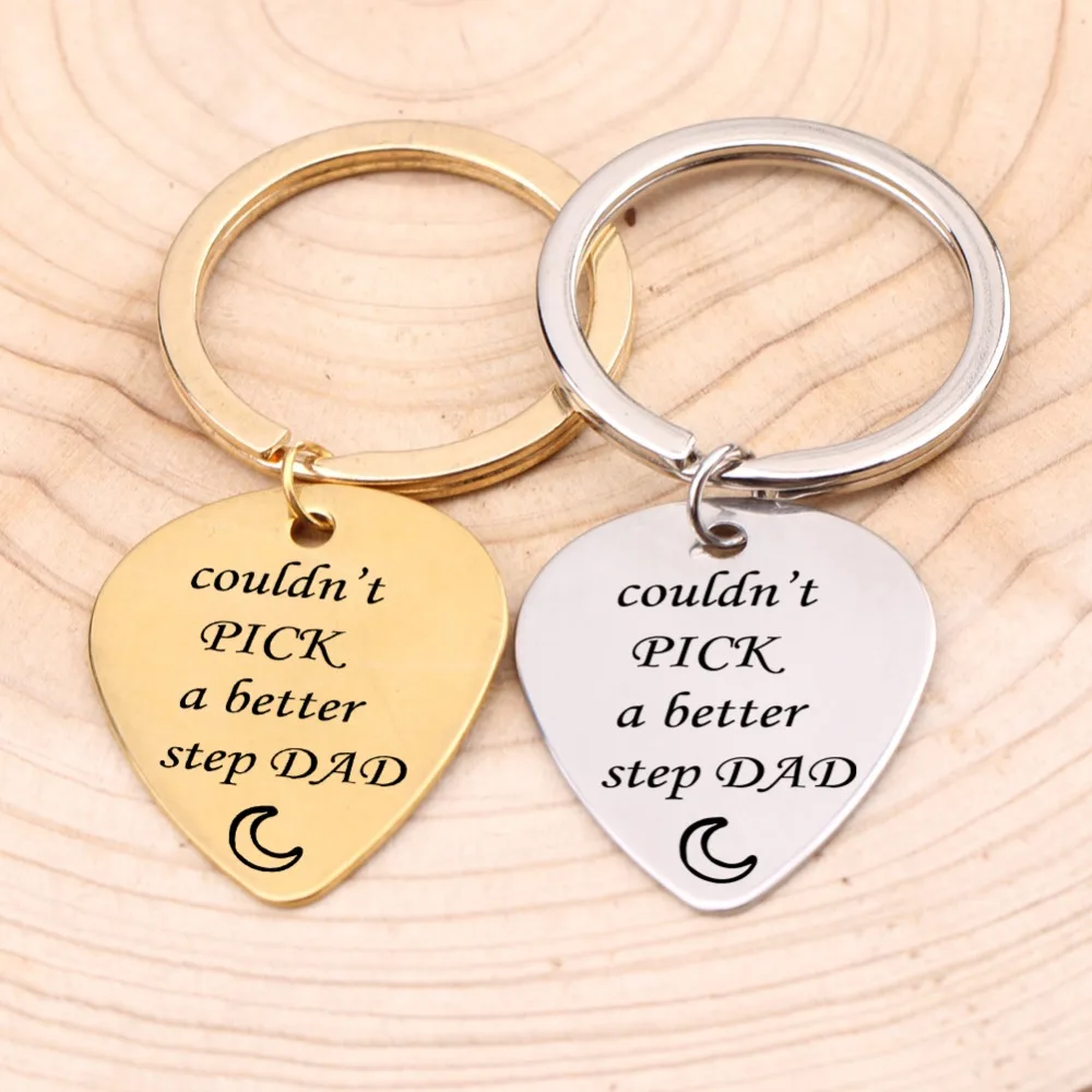 Key Chain&quotCouldn't Pick A Better Step Dad&quotFather's Day Gift For Dad Chain Keepsake To Guitar Keyring 3 Colors | Украшения и