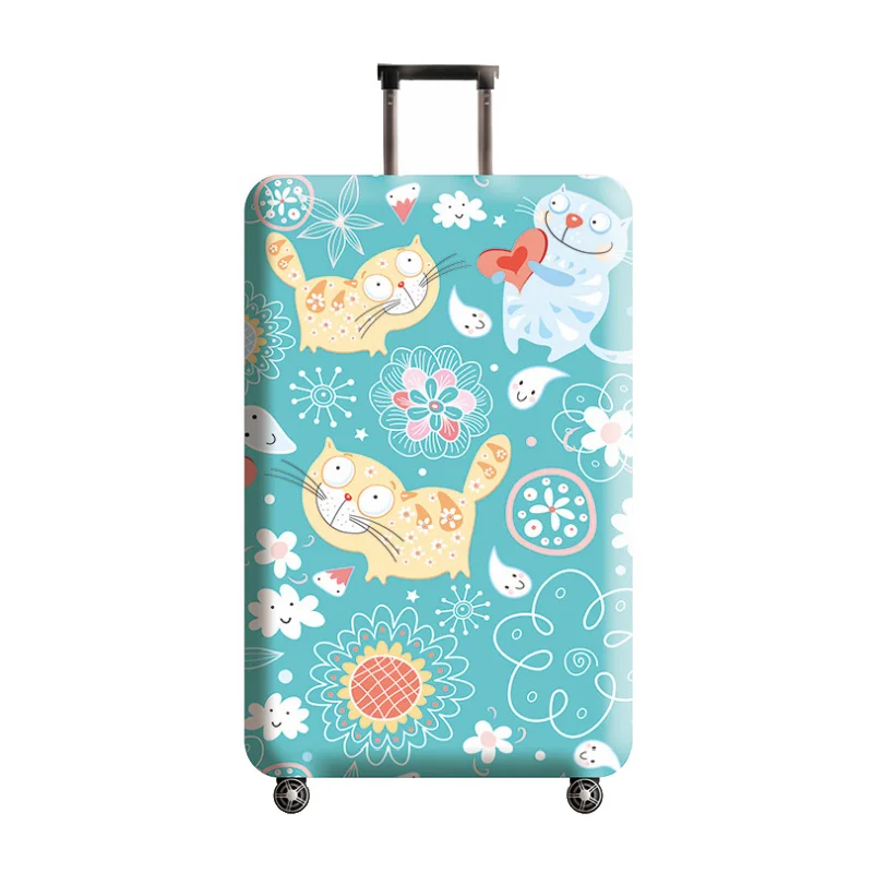 C-Luggage cover HMUNII, уплотненный Чехол для багажа с милым рисунком, 18-32 дюйма, чехлы для чемодана, багаж на колесиках, пылезащитный чехол, аксессуары для путешествий - Цвет: C-Luggage cover