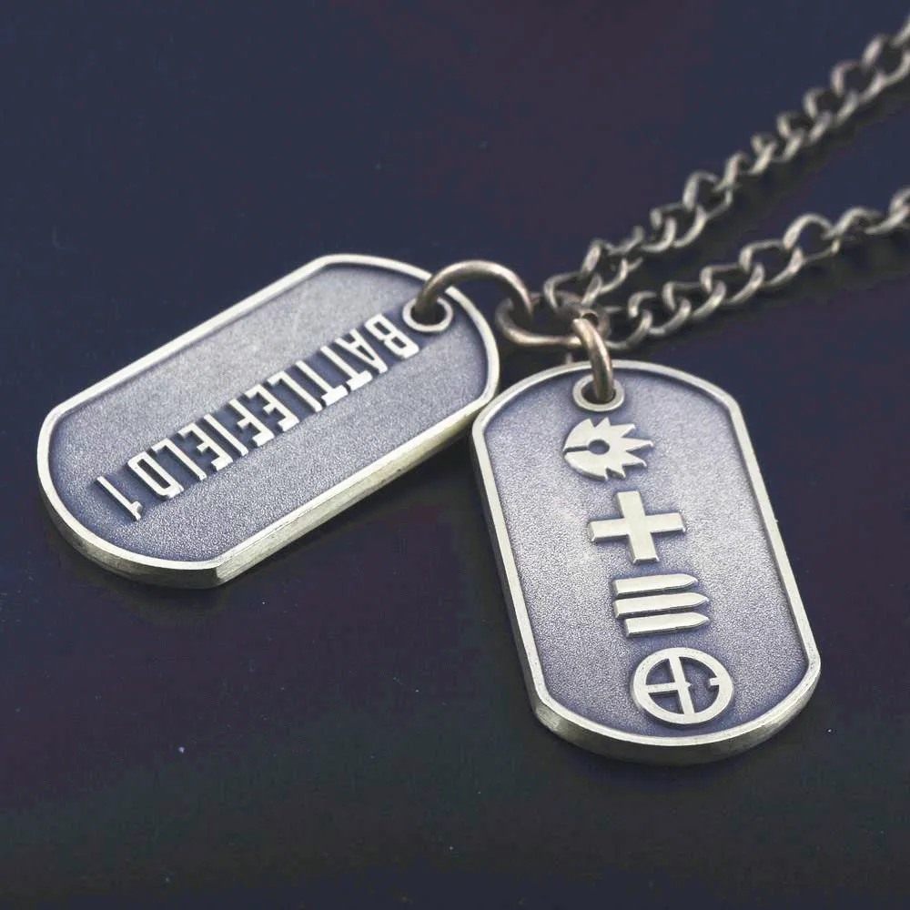 BF4 Battlefield 4 Dog Tag значки военные ожерелье с картой подвески Высокое качество ожерелье Модные мужские ювелирные изделия