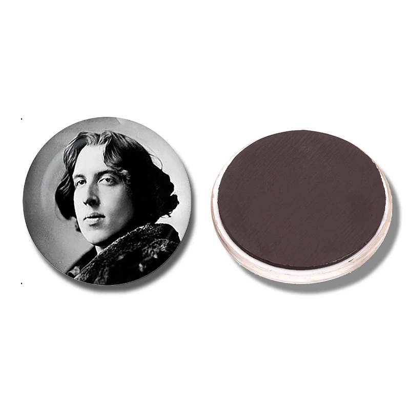 Оскар вильд 30 мм магнит на холодильник писатель знаменитый стеклянный кабошон