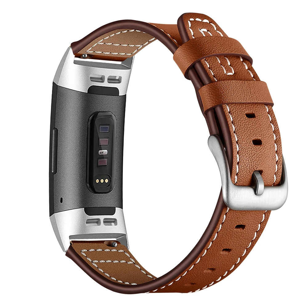 Ремешок из натуральной кожи для часов Fitbit Charger 3 18 мм|Ремешки часов| |