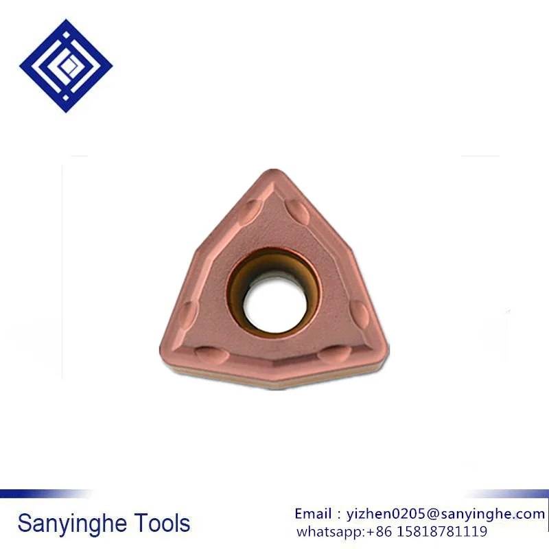 

High Quality 50pcs/lots WCMT080412FN ACZ330 CNC Carbide Turning Inserts U Drill Inserts