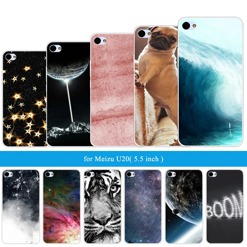 Силиконовый чехол для Meizu U20 U 20 защитный из ТПУ Meilan 5 дюймов чехлы телефонов с
